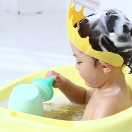 Gorro de ducha ajustable para bebé