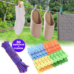 Set 30 Pinzas Para Colgar Ropa S220221