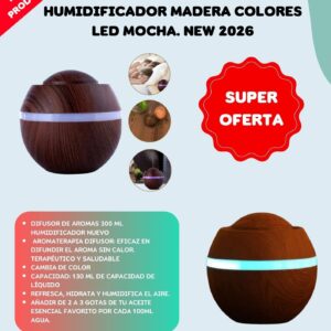 Difusor De Aroma 300ml Humidificador Mad