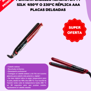 Plancha Cabello Silk Delgada Reminlgton