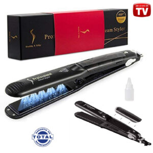 Plancha Cabello Vapor Profesional Negra