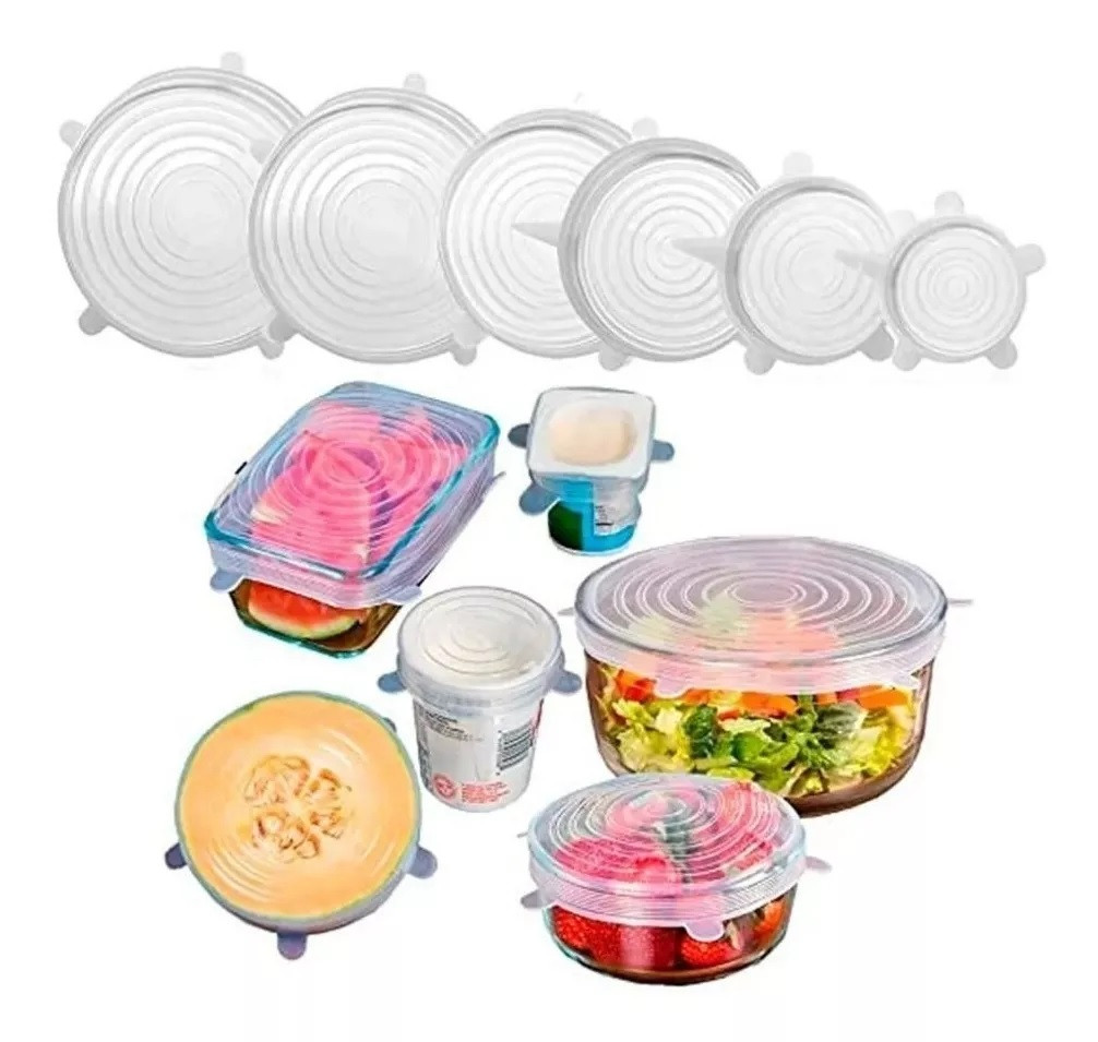 Tapas Elásticas Silicona Set 6