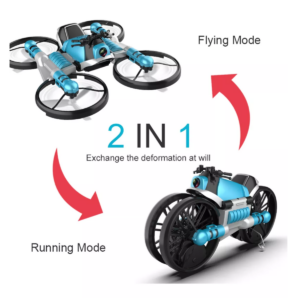 Mini Drone Con Cámara 2 En 1 Motocicleta