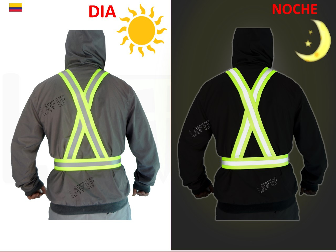 Chaleco De Cintas Reflectivas LAVEF - Imagen 2