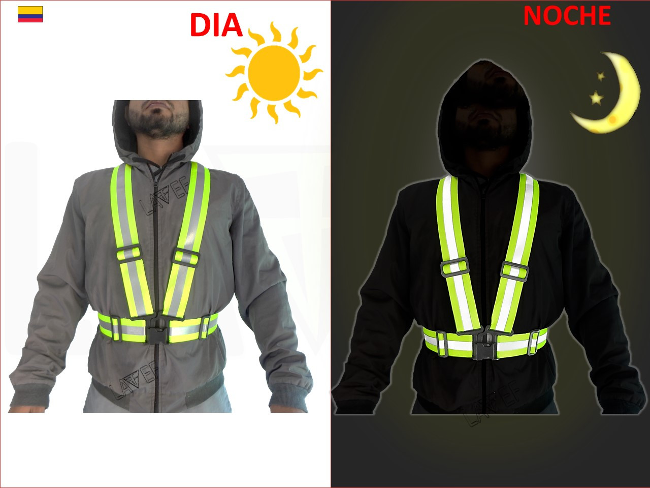 Chaleco De Cintas Reflectivas LAVEF - Imagen 3