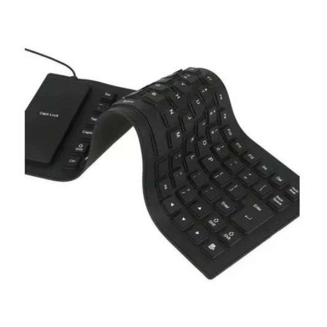 Teclado Flexible En Sílice Para Computa