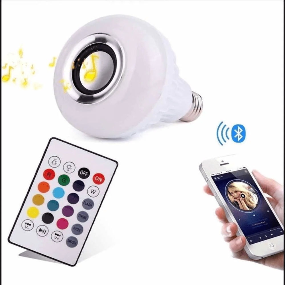 Bombillo Parlante Con Bluetooth Multicol
