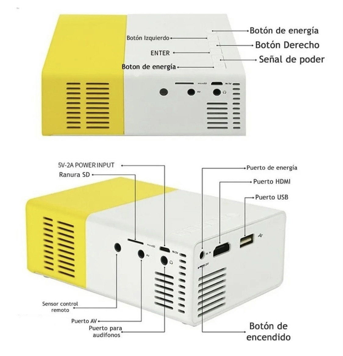 MINI PROYECTOR LED - Imagen 2
