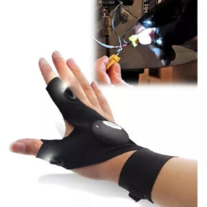guantes con linterna led