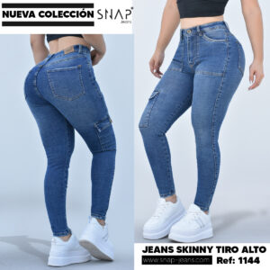 SNAP JEANS SKINNY
