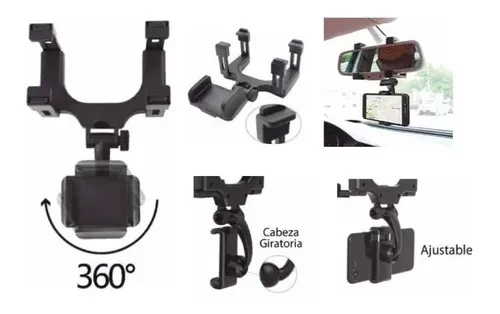 Soporte Holder Para Celular, Retrovisor - Imagen 3