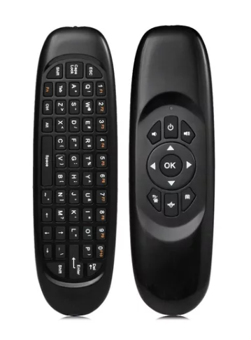 mini teclado air mouse naranja