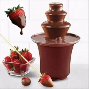 Mini fuente de chocolate 3 niveles acero