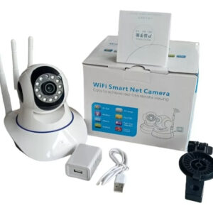 Cámara Robótica Seguridad Wifi 3 Antenas