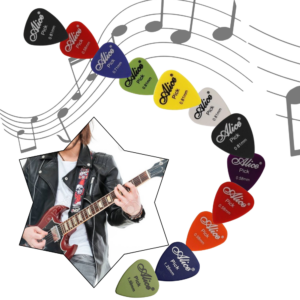 Set X 10 Uñas Picks Puas Alice Guitarra