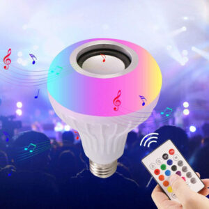 Bombillo Luz Led Colores Con Parlante Bl