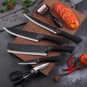 Juego Set Cuchillos Cocina Shef + Tijera