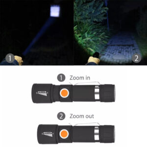 Linterna led recargable USB