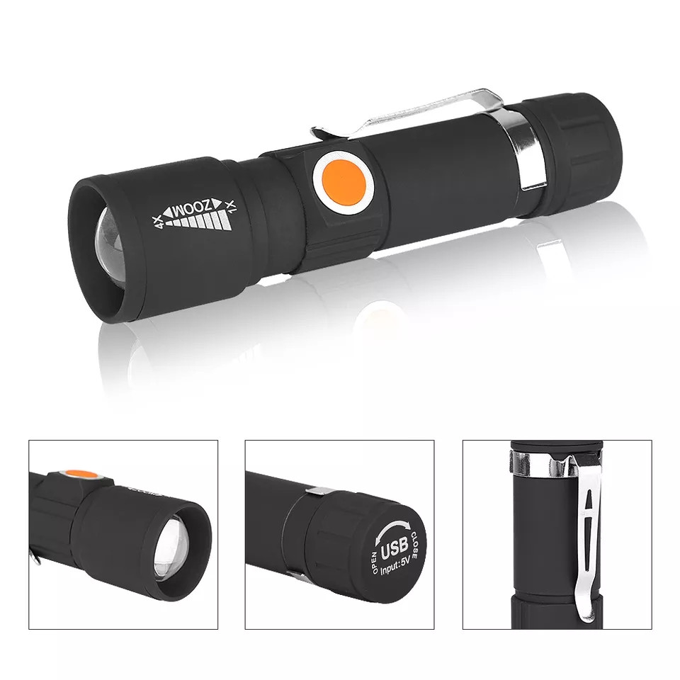 Linterna led recargable USB - Imagen 2