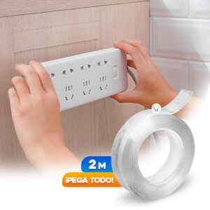 Cinta Adhesiva 2mt Doble Faz Lavable