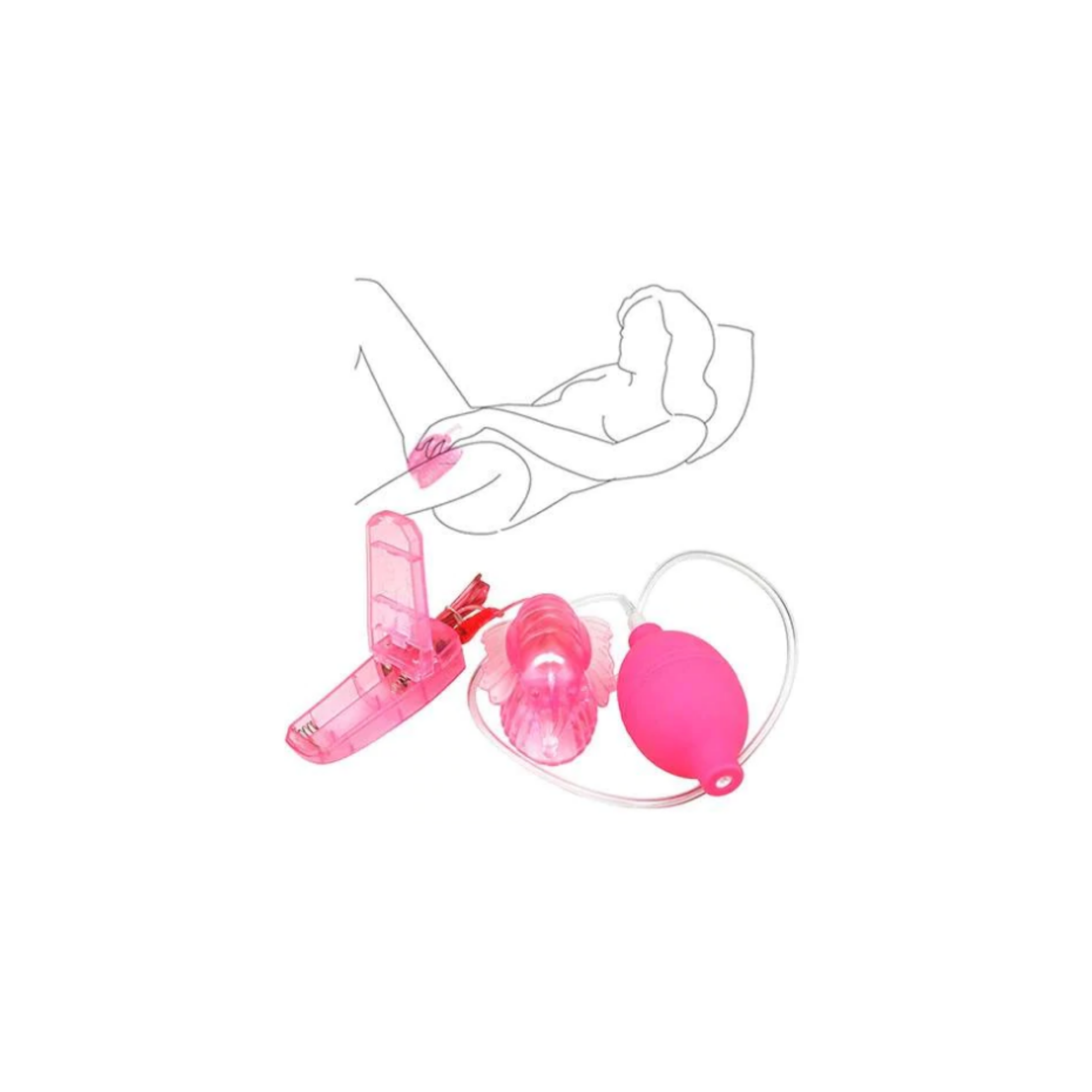 Bomba de Succión Femenina Saris Rosado - Imagen 2