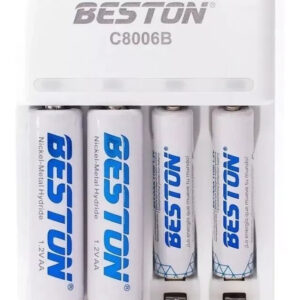 Pack Cargador Beston + 4 Baterias