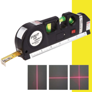 Nivel Laser 4En1 Con Flexometro Burbujas