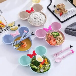 Plato Bambú De Minnie Mouse Disnney