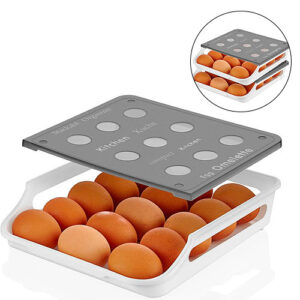 PORTA HUEVOS PLASTICO APILABLE