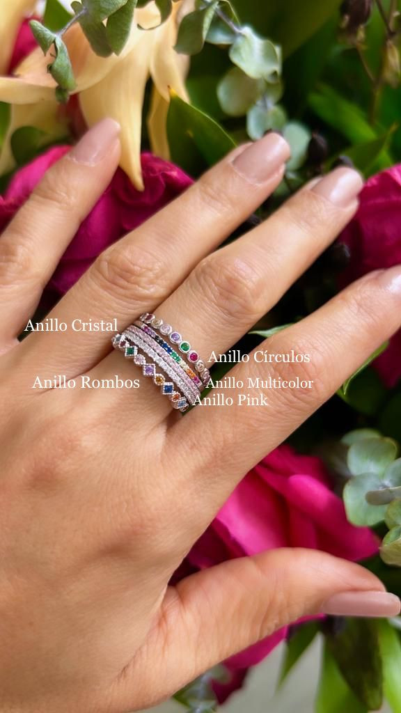 Anillo Cristales Blancos