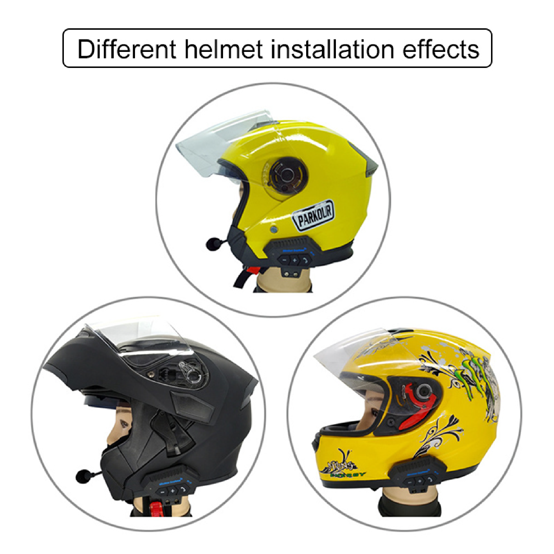 Intercomunicador De Casco Bt12 Auricular - Imagen 3