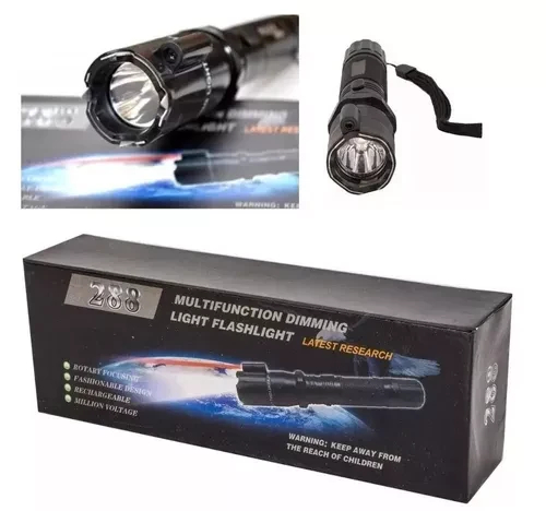 Linterna taser eléctrica recargable