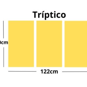 TRIPTICO. 122X70CM