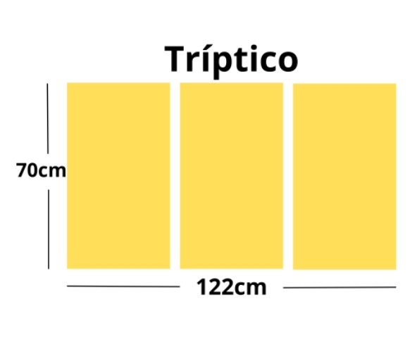 TRIPTICO. 122X70CM