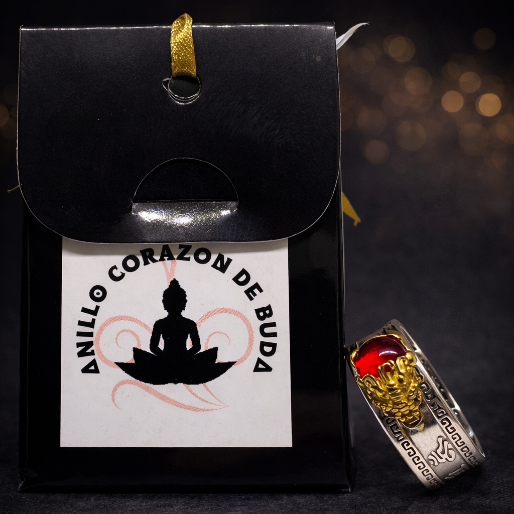 ANILLO CORAZON BUDA - PROSPERIDA Y AMOR - Imagen 2