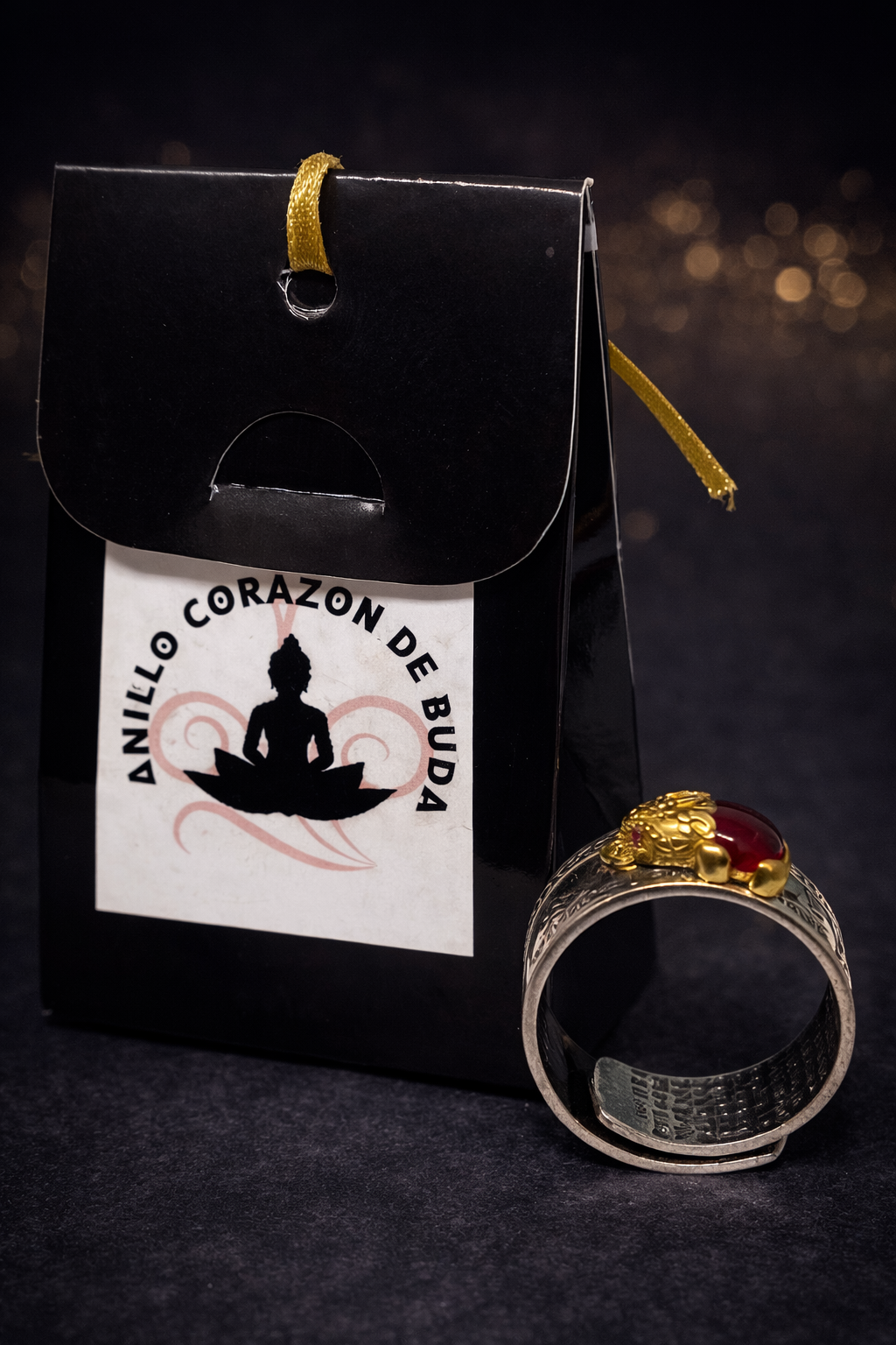 ANILLO CORAZON BUDA - PROSPERIDA Y AMOR - Imagen 3