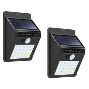 2 Lamparas De Panel Solar Exterior 30LED