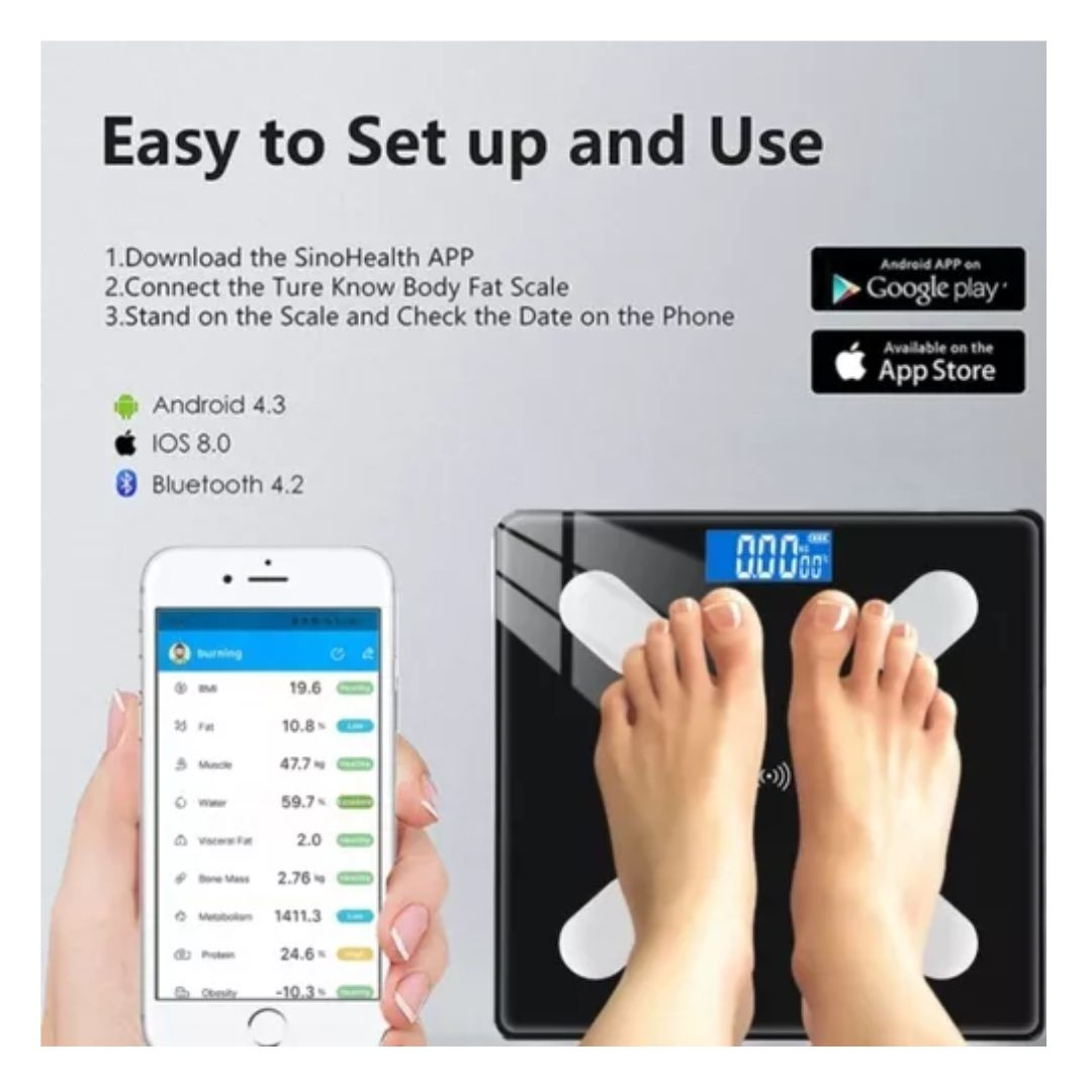 Bascula Inteligente Pesa Bluetooth - Imagen 3