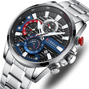 Reloj Original Curren 8395 Plateado