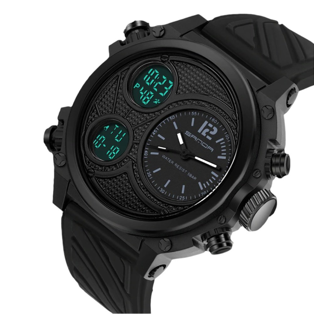 Reloj original Sanda 3002 negro - Imagen 3