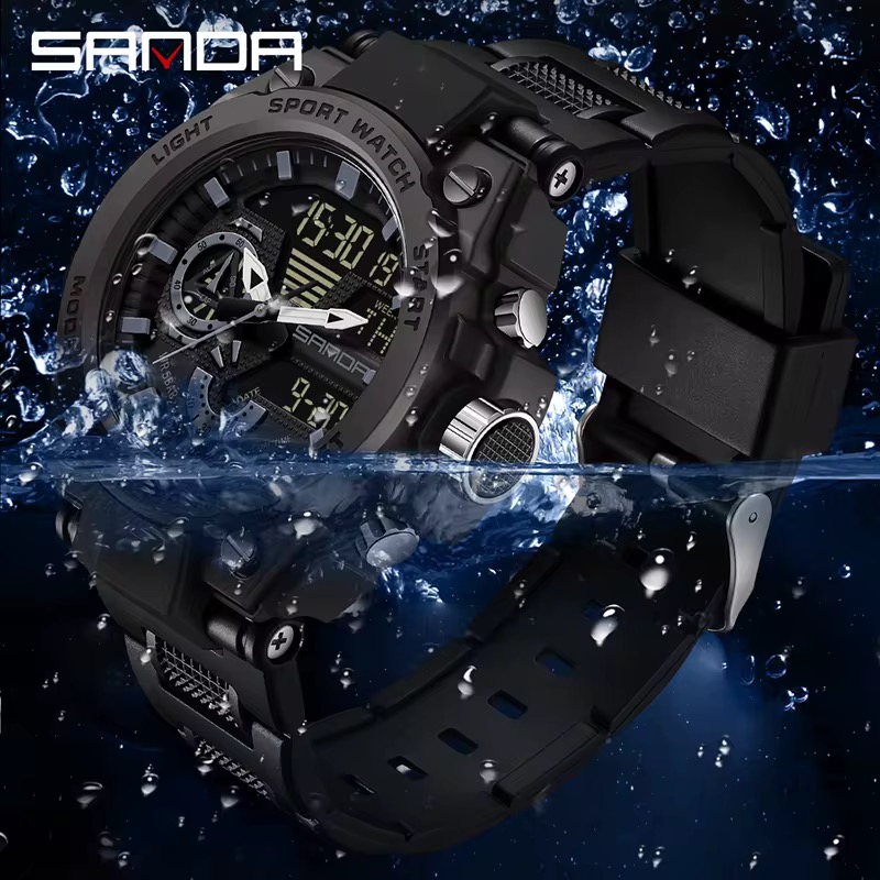 Reloj Sanda 3302 Negro - Imagen 2