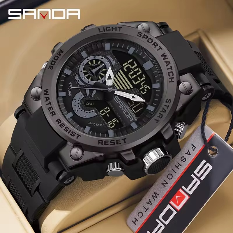 Reloj Sanda 3302 Negro - Imagen 3