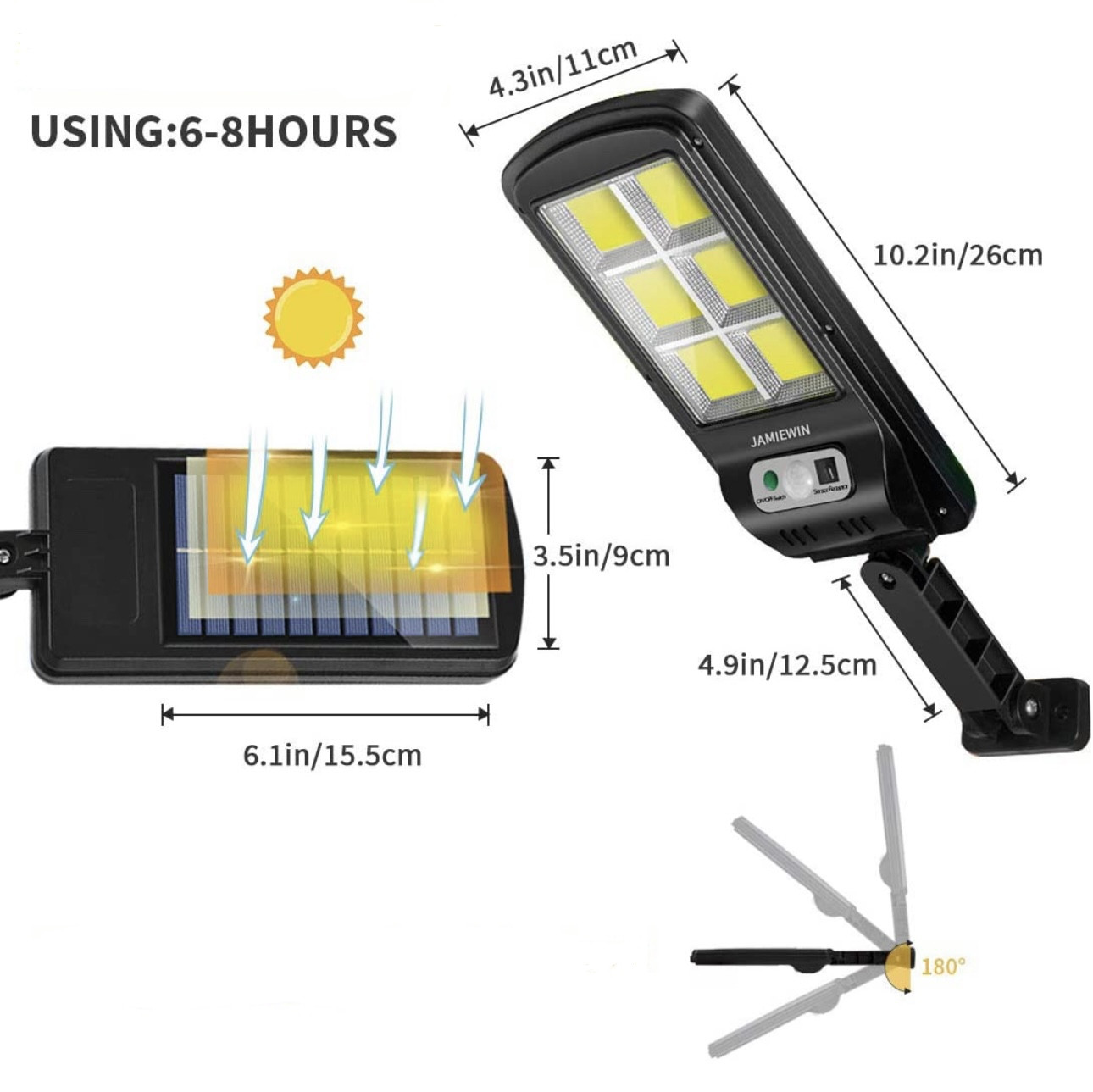 Lampara Solar Con Sensor x 3und - Imagen 2