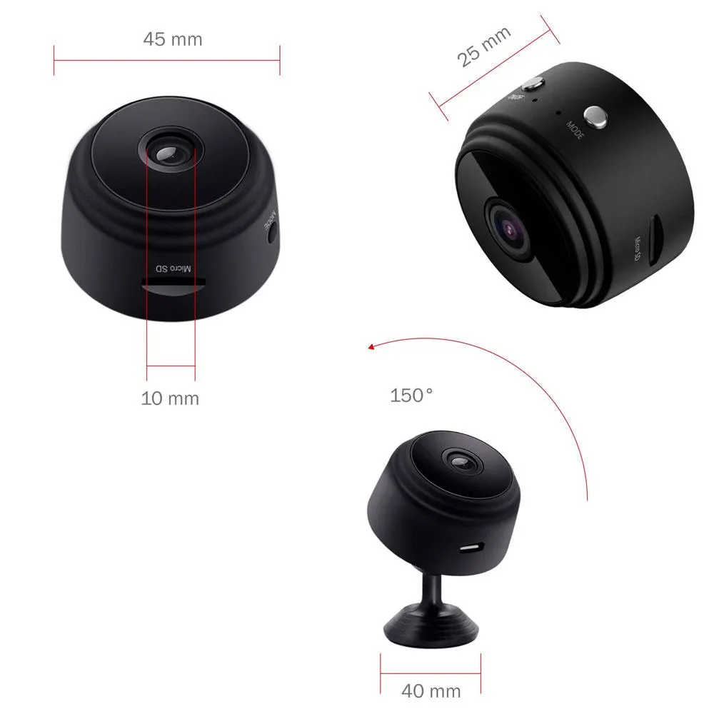 Camara A9 Con Imán Y Wifi, Recargable - Imagen 3