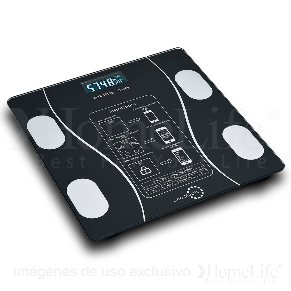 Bascula Inteligente Bluetooth vidrio - Imagen 2