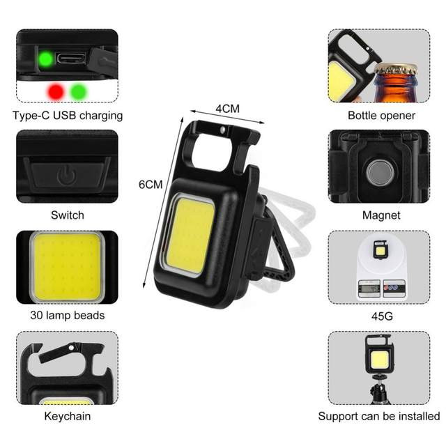 Super Mini Linterna Led Recargable Luz