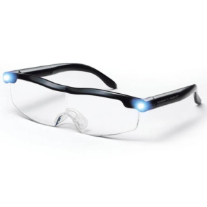 Gafas lupa visión luz -aumento y estuche