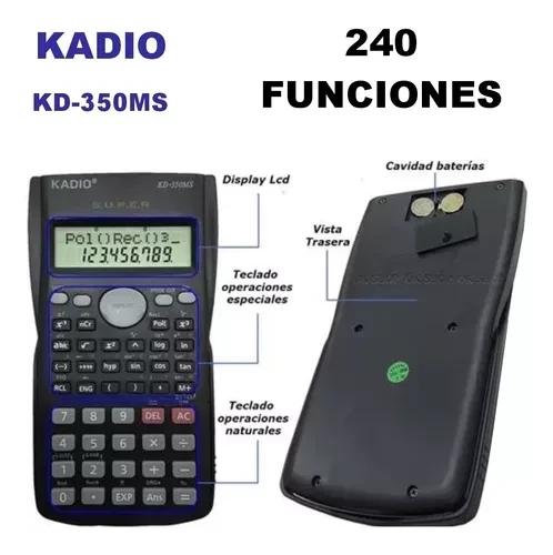 Kadio Kd-350ms Científica 240 Funciones - Imagen 2