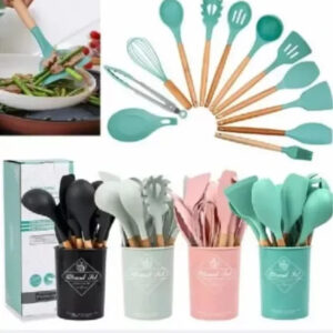 Set De 12 Utensilios De Cocina Silicona