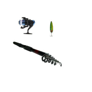 Combo Caña de Pescar Con Cuchara